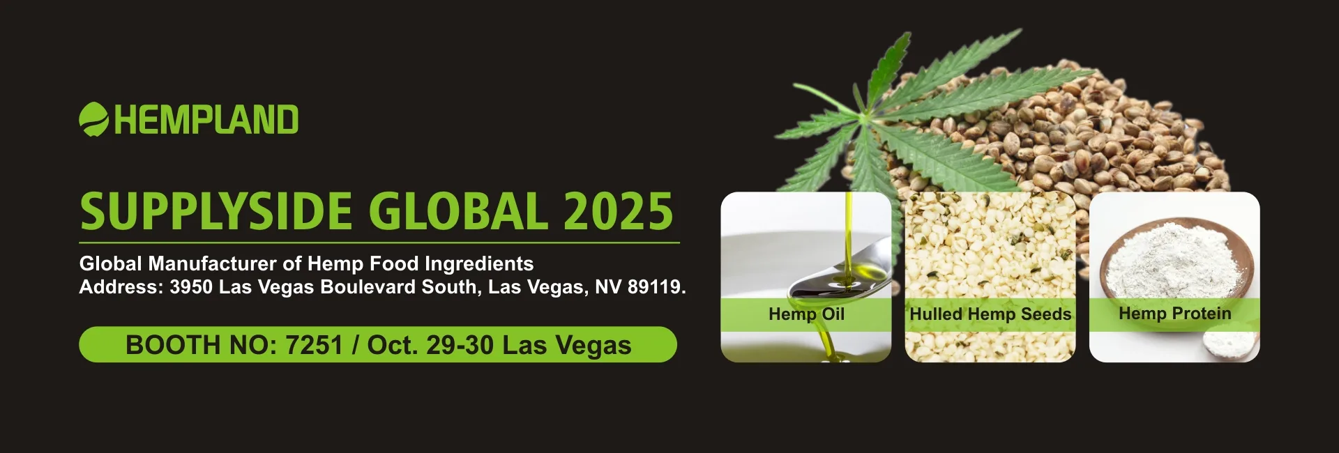 HEMPLAND lädt Sie zur SupplySide Global 2025 in Las Vegas ein 2 Meet Us in Las Vegas