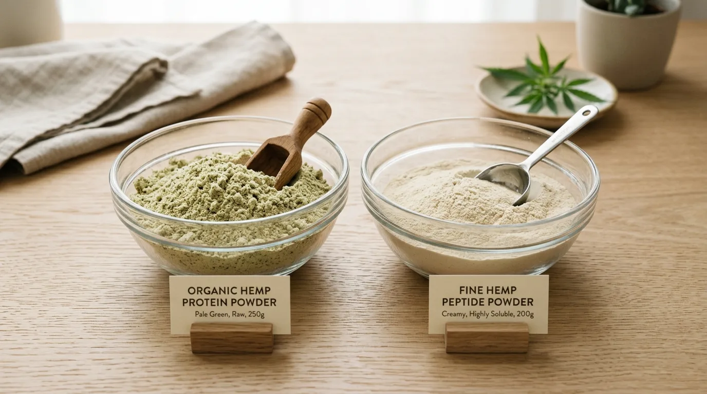Hanfproteinpulver oder Hanfpeptidpulver: ein klarer Vergleich für Einkäufer und Rezepturentwickler 9 Hemp Protein Powder vs Hemp Peptide Powder Key Differences Explained
