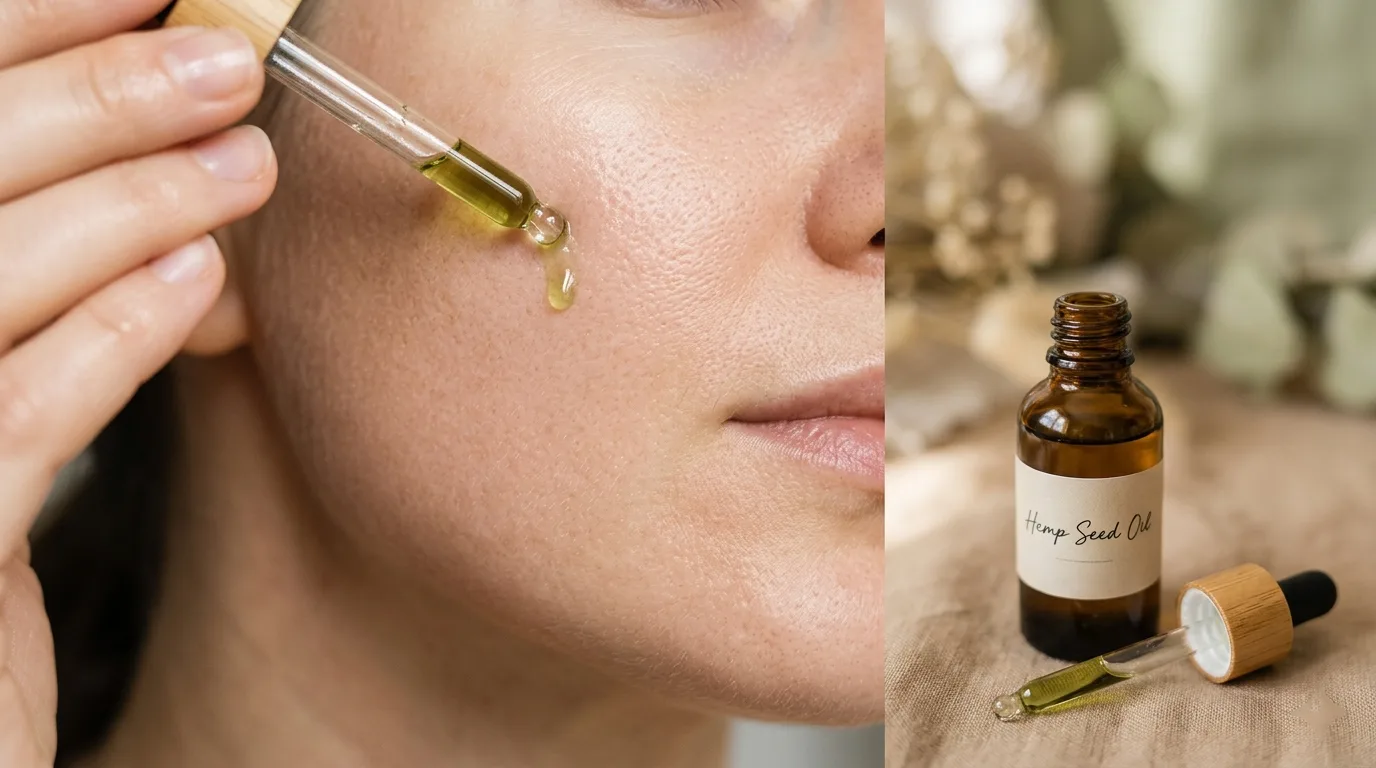 Hanfsamenöl gegen Falten, dunkle Flecken & nächtliche Hautpflege 4 Hemp Seed Oil for Wrinkles, Dark Spots & Overnight Skin Care