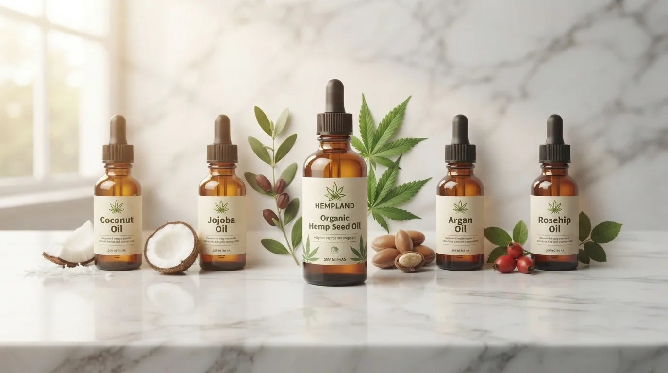 Hanfsamenöl vs. Kokosöl, Jojobaöl, Arganöl & Hagebuttenöl für die Haut 9 Hemp Seed Oil vs Coconut, Jojoba, Argan & Rosehip Oil for Skin