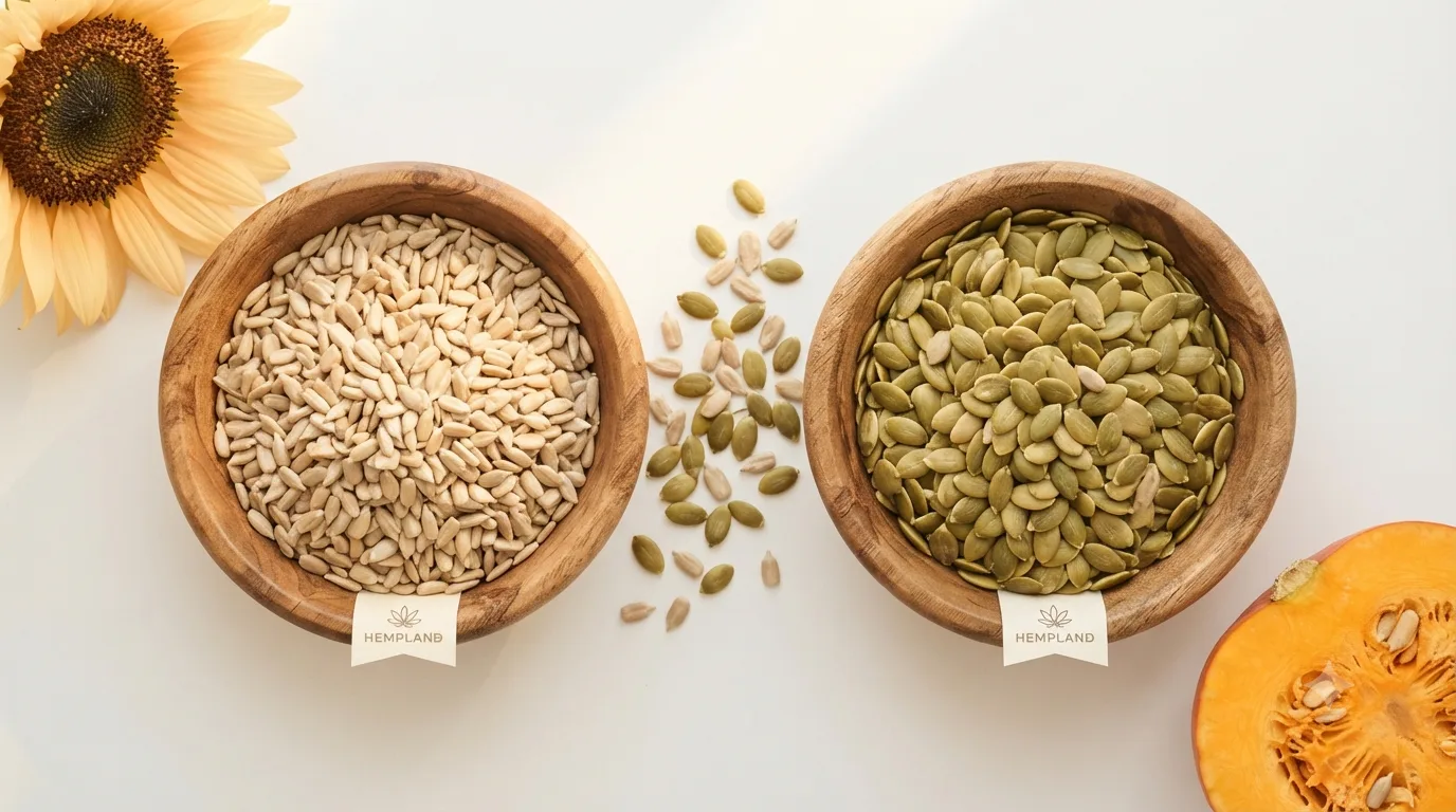 Sonnenblumenkerne vs. Kürbiskerne: Was ist gesünder? 5 Sunflower Kernels vs Pumpkin Seeds Which Is Healthier