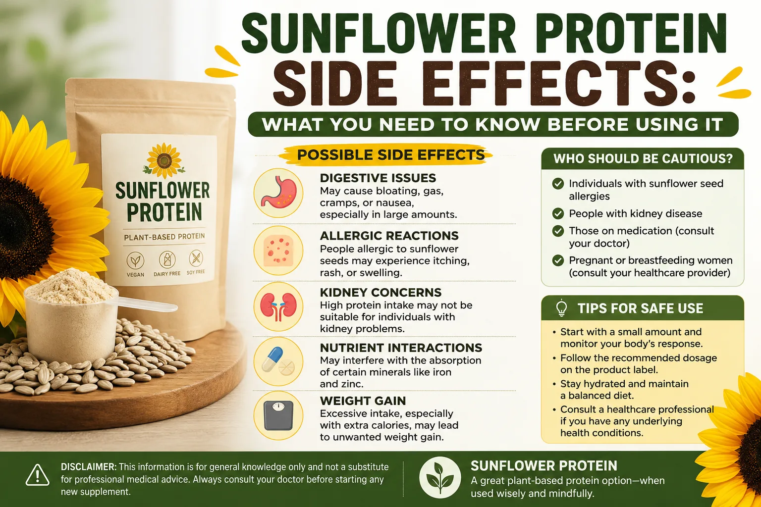 Nebenwirkungen von Sonnenblumenprotein: Was Sie vor der Anwendung wissen sollten 12 Sunflower Protein Side Effects What You Need to Know Before Using It